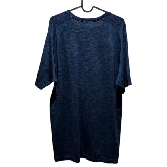 Lululemon Mens Metal Vent Tech Short Sleeve Shirt Navy Blue - Picture 2 of 6